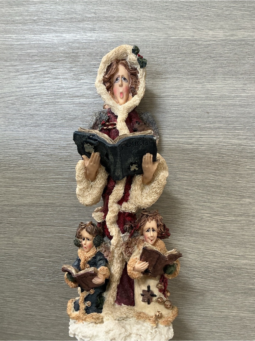 Boyds Bears Cream and Burgundy Carolers Seraphina #02828